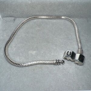 Chamilia Sterling Silver Snake Chain Bracelet Hallmarked 19cm (7.5") 13.7g